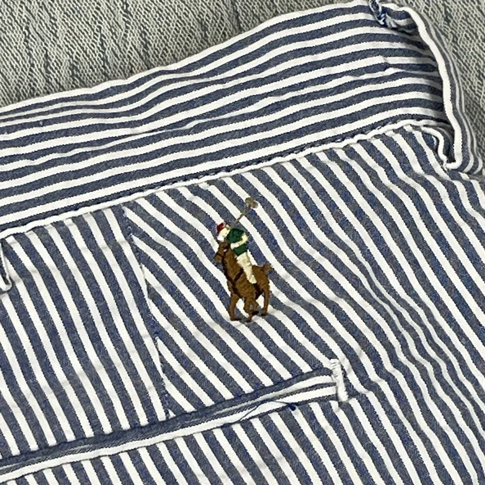 Polo Ralph Lauren Shorts Men's 40x9‎ Blue Stretch Straight Seersucker Pony